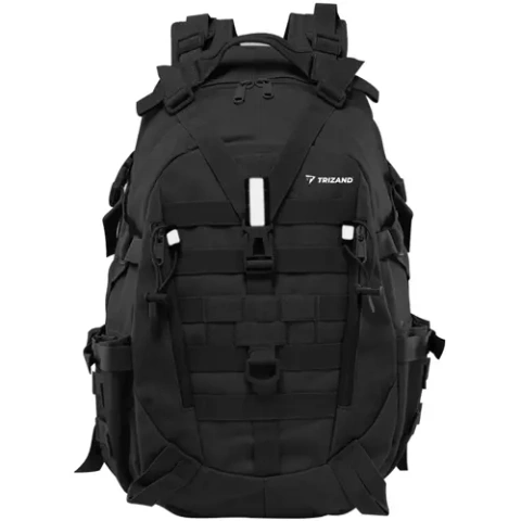 Trizand 20534 schwarzer Militär-/Wanderrucksack