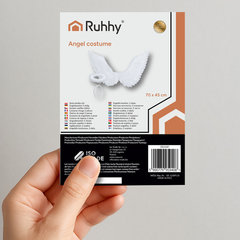Angel wings 2 pieces 70 x 45 cm Ruhhy 26481