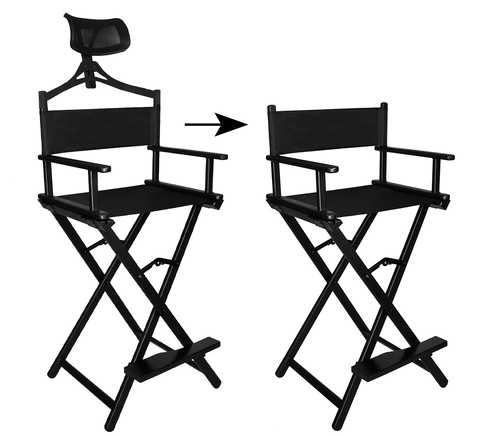 Aluminum Makeup Chair with Headrest