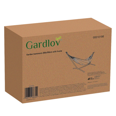 Hamac de jardin 200x150cm avec cadre