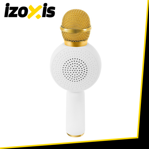 Microphone karaoké sans fil Izoxis 27047 blanc
