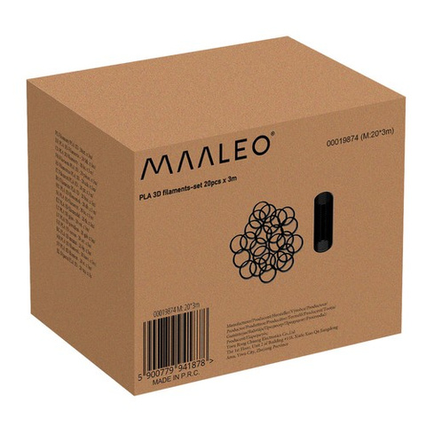 PLA 3D filaments - 20 pcs. x 3m Kruzzel 19874