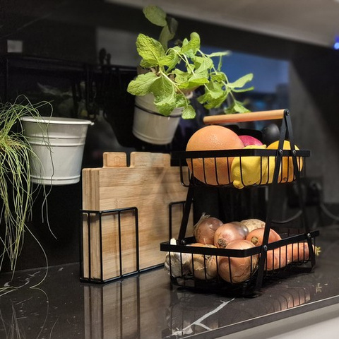 Ruhhy 24265 two-tier fruit/vegetable basket