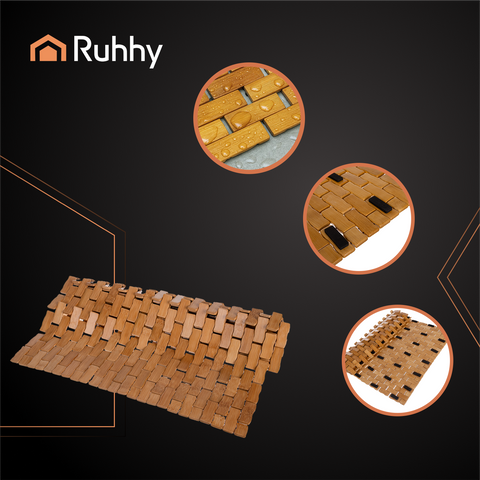 Bamboo anti-slip mat Ruhhy 26048