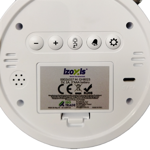 Digital clock - alarm clock Izoxis 26337