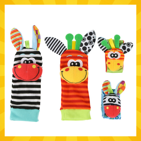 Baby rattles - set of 4 Kruzzel 25068