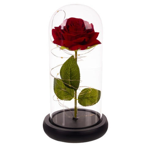 Rose en verre - lumineuse Malatec 21619