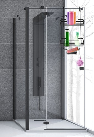 Hanging shower shelf - black