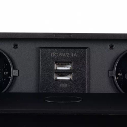 Gniazdo chowane w blat USB- podwójne Izoxis 21446 