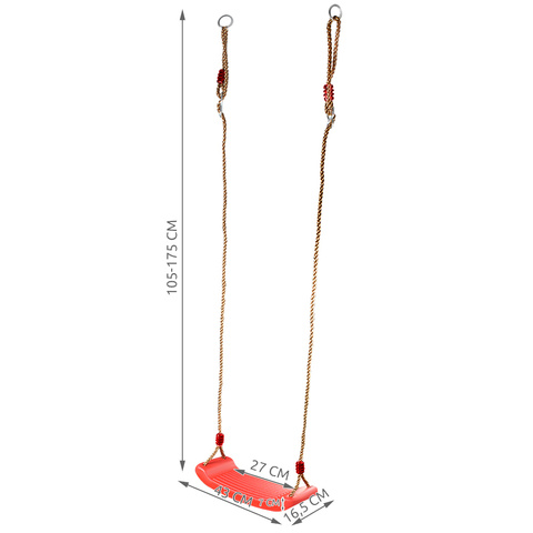 Plastic swing - red 23555