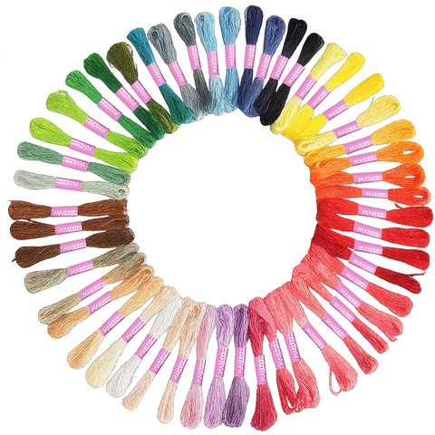 Fil à broder 50 couleurs 25680