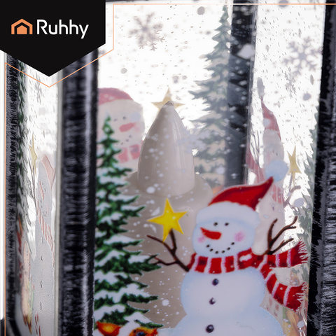 Lanterne de Noël à LED argentée Ruhhy 26755