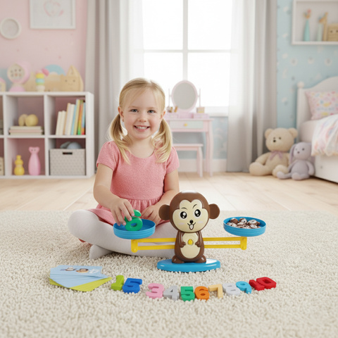 Gra edukacyjna małpka- waga szalkowa 26630
