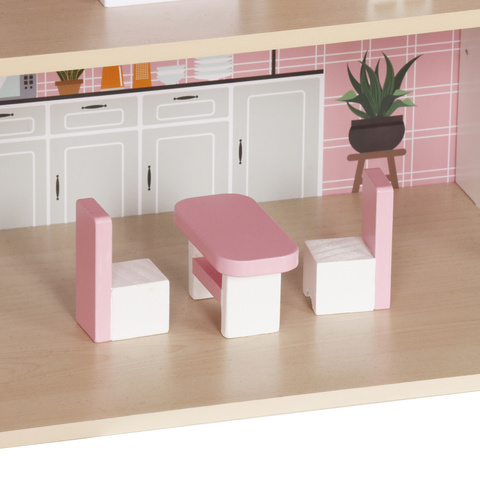 Kruzzel 26364 Wooden Dollhouse