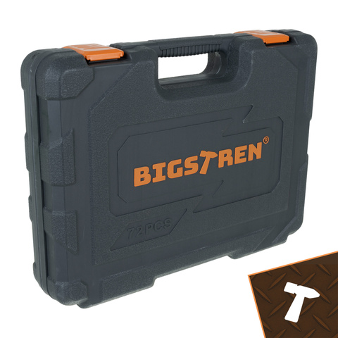 Набор инструментов в кейсе из 72 предметов. Bigstreen 26846