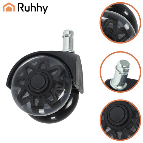 Roulettes noires pour chaise pivotante, lot de 5, Ruhhy26294