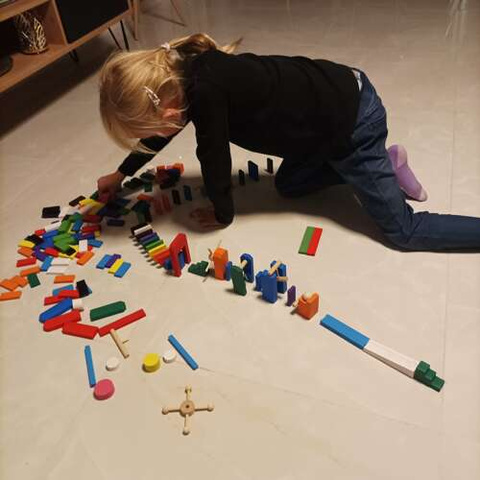 Wooden dominoes 360 pcs Kruzzel 22914