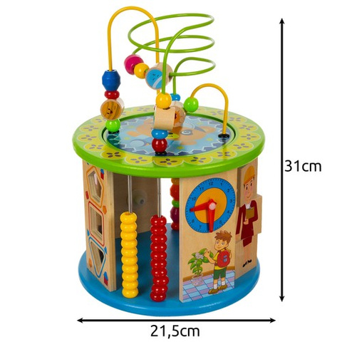 Kruzzel 24670 cube éducatif en bois