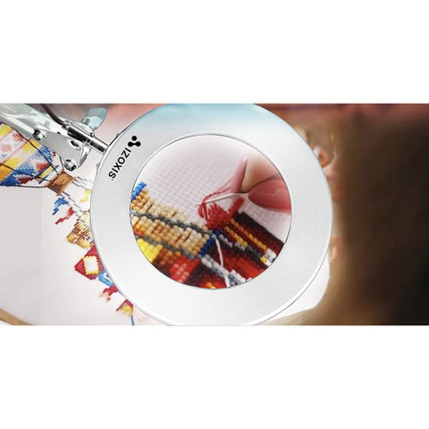 Cosmetic lamp with magnifying glass - white Izoxis 23894