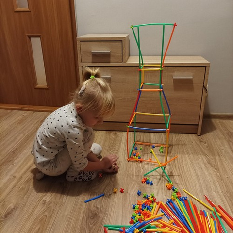 Blocks - straws - set of 408 pcs. 22408