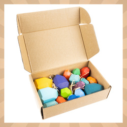 Stones/wooden blocks - 16 pcs Kruzzel 26323