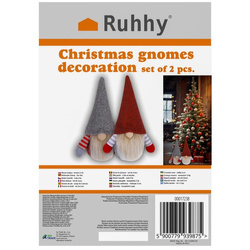 Standing gnome - set of 2 S17238