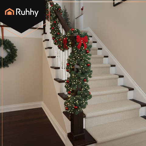 Christmas tree garland 2.7m HQ Ruhhy 26242