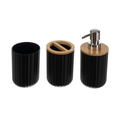 Bathroom accessories set - black Ruhhy24636