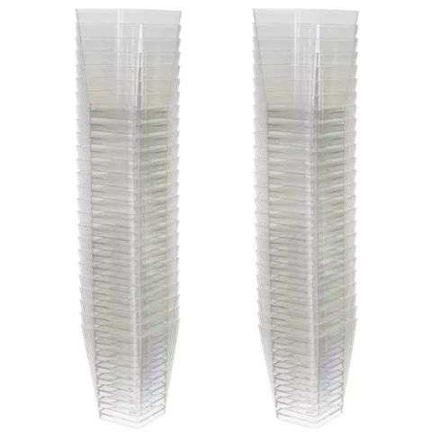 Quadratische Tassen - 50 Stück. 120 ml Ruhhy 21164