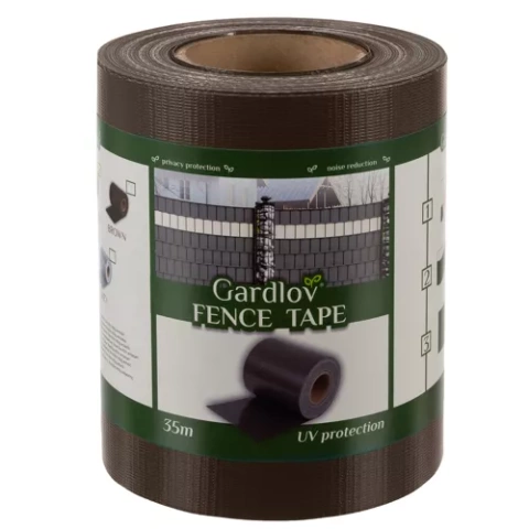 Fencing tape 19cmx35m 450g/m2 brown 23702