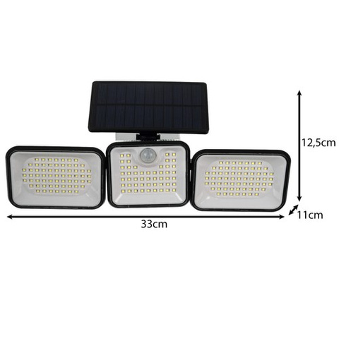 Saulės energija varomas šviestuvas 180 LED Izoxis 24889