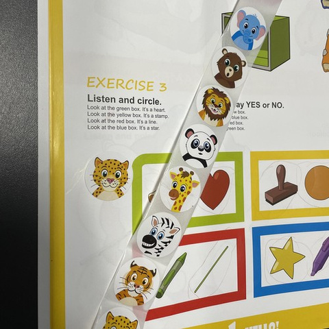 Motivational stickers - roll of 500pcs Kruzzel 22947