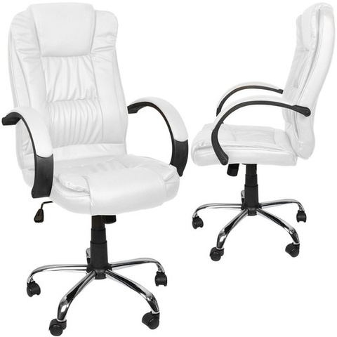 Bürostuhl Ökoleder - weiß Malatec 23240