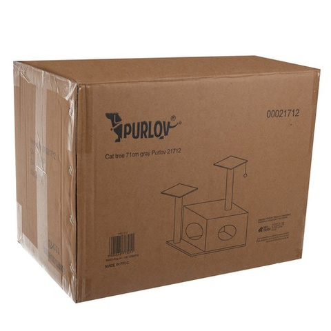 Cat tree 71cm gray Purlov 21712
