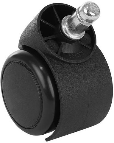 Bürostuhlräder - 5 Stück - Schwarz