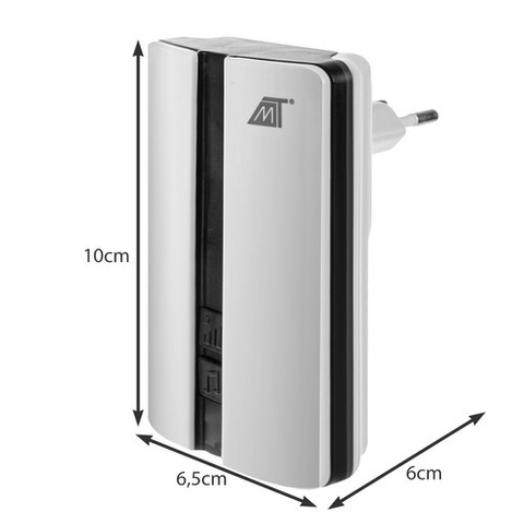 Wireless doorbell white Malatec 23372