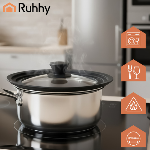 Силиконовая крышка 3-в-1 18/20/22 см Ruhhy 25563