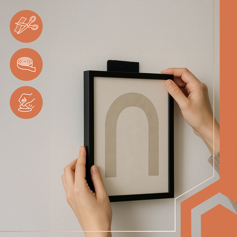 Self-adhesive Velcro black 5m x 2.5cm Ruhhy 24237