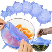 Крышки силиконовые - набор из 6 шт.