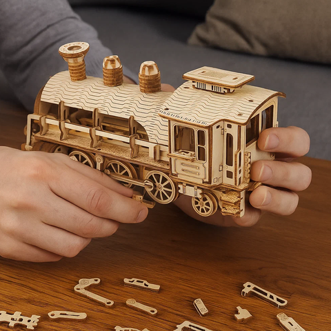 3D Puzzle - Kruzzel Lokomotive 26515