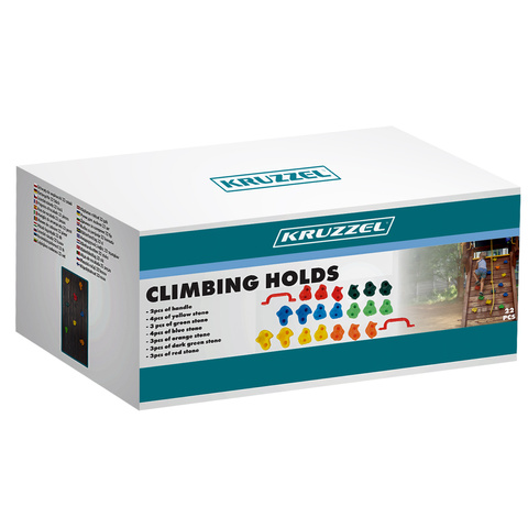 Kruzzel 25395 Climbing Grips 22 pcs