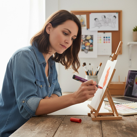 Markery akrylowe- zestaw 24szt. Maaleo 25790