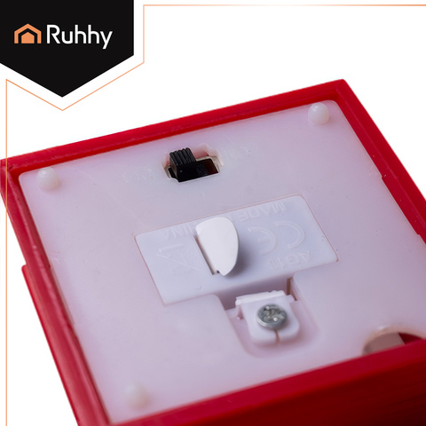 Lanterne de Noël à LED rouge Ruhhy 26752