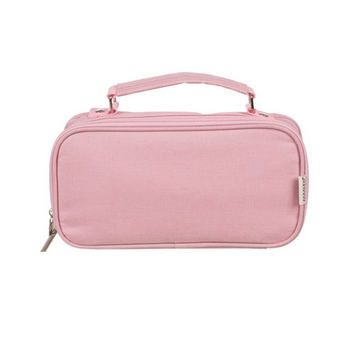 Double extendable pencil case - pink Maaleo 24517