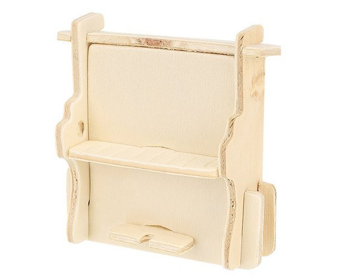 Set Holzmöbel für Puppen, 34-teilig.