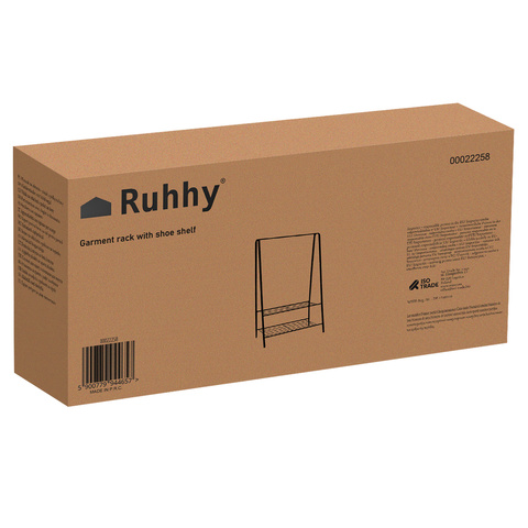 Clothes hanger - stand with shoe shelf 22258