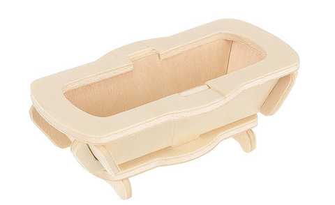 Set Holzmöbel für Puppen, 34-teilig.