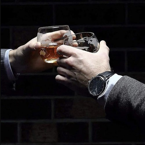 Decanter - globe - whiskey set Malatec 22553