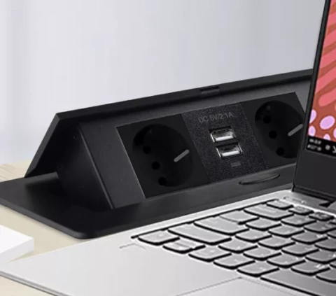 USB socket hidden in the table top - double Izoxis 21446