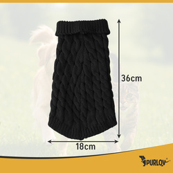 Vêtements pour chien/chat taille L noir Purlov 26218